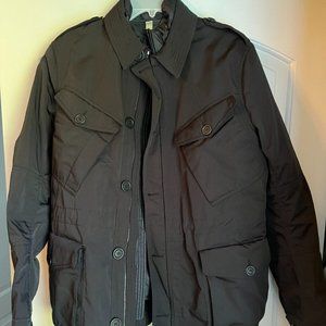 Burberry Brit Black 3 in 1 Military Field Jacket Down Vest